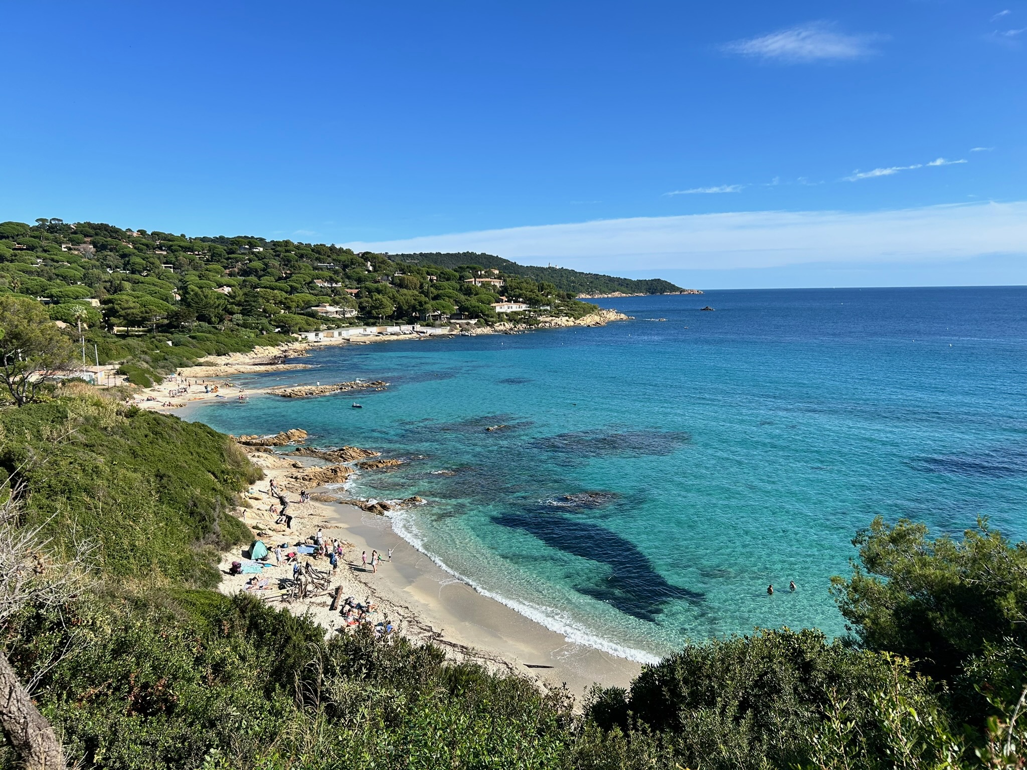 Turquoise cove near Ramatuelle